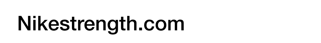 Nike Strength Europe website